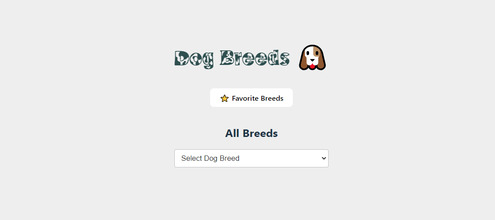 Dog Breeds React App